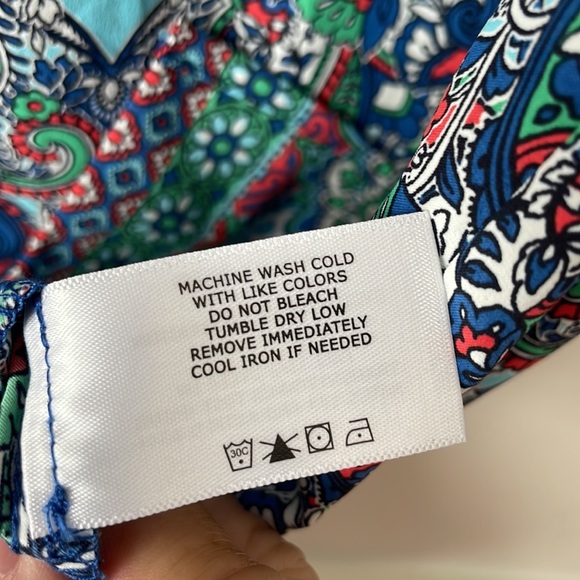 Coolibar Women’s V-Neck UPF 50+ Sun Protection Caftan Dress Multi L - Picture 9 of 9